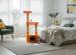 Rascador Amistar de alta calidad con luz cálida para gatos y gatitos de todas las razas y tamaños. - Product Image 2