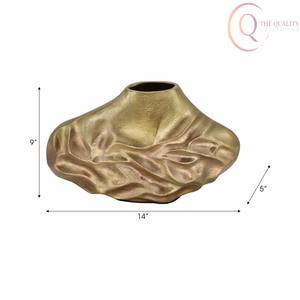 Modern Decorative Metal Tabletop Vase Designed for Center <b>Tables</b>, Side <b>Tables</b>, and Shelves, Featuring Durable Build - Product Image 5