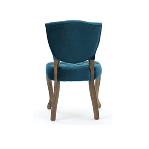 เก้าอี้รับประทานอาหารทำจากไม้มะฮอกกานีคุณภาพสูงผ้ากำมะหยี่สำหรับเฟอร์นิเจอร์ห้องรับประทานอาหาร - Product Image 2