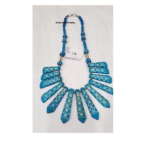 La mejor oferta, collares de madera modernos de diseño personalizado para niñas y mujeres, joyería, collar de Panel de Metal de resina ecológica Natural - Product Image 3