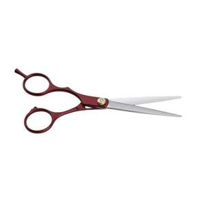 Tijeras de Peluquería Profesionales de 5.5 Pulgadas, Color Granate, Acero Japonés, para Recortes Finos - Product Image 2