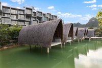 Bungalow en bambou 100% écologique, maison préfabriquée de 20m2, style simple, CENVINEX, exportation Vietnam, taxe 0%