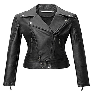 Premium Quality Custom Women's <b>Winter</b> <b>Leather</b> <b>Jacket</b> Windproof Casual with Button Decoration for Party Wear - Product Image 5