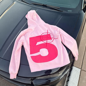 Fabricants Logo personnalisé Automne Fermeture à glissière Oversize Streetwear Coton lourd Hommes 3D Sweat à capuche avec impression bouffante - Product Image 4