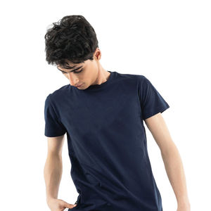 T-shirt Hip Hop à Manches Courtes et Col en O pour Homme, Poids Lourd, 100% Coton, Anti-Rides, Logo Design Streetwear, Style Jersey - Product Image 3