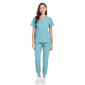 Vente en gros d'uniformes unisexes 100% coton Ensembles personnalisés médecin et infirmière Conception de Offre Spéciale anti-rides à 5 poches - Product Image 1