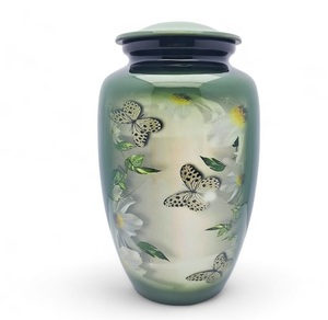 Urna de mariposa de cremación para cenizas, urna funeraria conmemorativa hecha a mano para cenizas humanas, urna grande de 10 "con capacidad de hasta 200 libras - Product Image 1