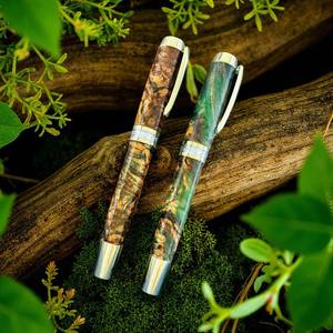 Pluma estilográfica de madera hecha a mano de primera calidad, madera estabilizada para oficina ejecutiva y colección de regalos - Product Image 5