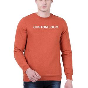 เสื้อสเวตเตอร์ขนแกะคอตตอน480Gsm ของผู้ชายเสื้อมีฮู้ดคอกลมระบายอากาศได้ดีพร้อมโลโก้กำหนดเองย้อมธรรมดาสำหรับฤดูหนาว2024 - Product Image 1