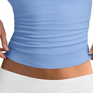 Las camisetas sin mangas de algodón 100% ajustadas para mujer más vendidas, sublimación de punto de calidad Premium, Color sólido para todas las edades - Product Image 6