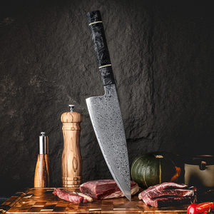 Venta al por mayor personalizado de alta calidad OEM ODM servicio japonés cocina Chef cuchillo Damasco Acero inoxidable al carbono cuchillo de cocina Chef - Product Image 2