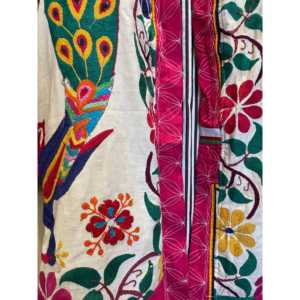 Abrigo Reversible Vintage para Mujer con Bordado de Círculos Danzantes, Estilo Blazer de Invierno Transpirable de Mezclilla y Pana con Decoración de Cristales - Product Image 3