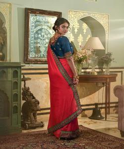 Eleve su conjunto con patrones y diseños llamativos Saris de oficina formales elegantes de Bollywood: llame la atención con profesionales - Product Image 4