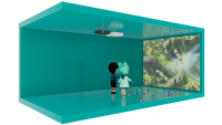 Jeux de balle virtuelle de mur interactif de sports du projecteur 3D pour la forme physique et l'amusement