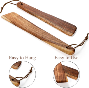 4 Pack Teak Wood <b>Spatula</b> Wooden Cooking Utensil <b>Set</b> for Flipping and Turning - Product Image 1
