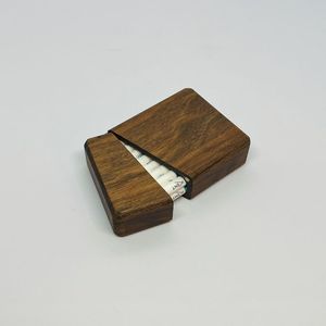 กล่องไม้วอลนัทแบบวินเทจสีดำหรูหรากล่องไม้วอลนัทบางเฉียบที่เก็บของได้เองสำหรับเป็นของขวัญ - Product Image 2