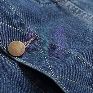 Veste en jean pour homme élégante pour l'hiver, 100% coton, coupe-vent et respirante, de haute qualité, décontractée, pour un usage quotidien, offrant confort et look tendance - Product Image 5