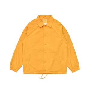 แจ็กเก็ตโค้ชสำหรับผู้ชายเสื้อแจ็คเก็ตฟุตบอลเสื้อโค้ชสีพื้นโลโก้ตามสั่ง - Product Image 6