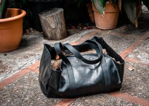 Transporteur de bois en cuir porte-bûches de bois de chauffage stockage cheminée accessoires LWH-0118 - Product Image 5