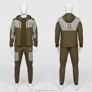 Ensemble de survêtement camouflage pour homme, style vintage, léger, 100% polyester, sweat à capuche zippé et pantalon de jogging - Product Image 4