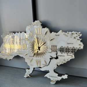 Handmade Quartz Epoxy Resin <b>Wall</b> <b>Clock</b> with Natural Wood Inlay Needle Display <b>Modern</b> Luxury Decor for Home Office - Product Image 4