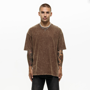 Premium Combed Cotton Quality Custom Heavy Weight 100% Cotton Men Tshirt 280GSM <b>Thick</b> Cotton Oversized Washed <b>T</b> <b>Shirts</b> - Product Image 1