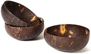 Tazón de cáscara de coco biodegradable y natural con logotipo gratis para usar en la cocina, en el restaurante, en el resort - Product Image 3