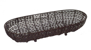 Corbeille à fruits moderne en fil métallique tressé de style nordique, bol de rangement pour légumes en maille de fer pour comptoir, bol de centre de table de luxe - Product Image 4