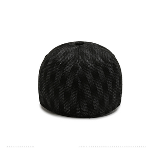 Gorra de Béisbol con Visera Curva, Estilo Casual y Versátil, Diseño de Tablero de Ajedrez Bronceado, 100% Poliéster Twill, Hebilla Metálica Ajustable - Product Image 6