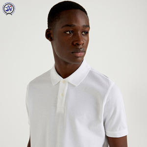 Polo blanc de haute qualité pour hommes Design unique dans un style décontracté Meilleur prix pour des vêtements pour hommes en composite à motif solide unique - Product Image 4