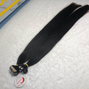Extensions de cheveux vierges à rubans, 100 virgin, noir naturel, tibétain, vente en gros, haute qualité - Product Image 1