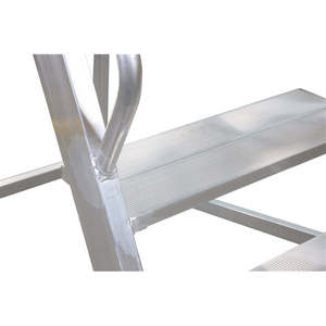 Industrial Design 5-Step <b>Platform</b> <b>Ladder</b> with Work <b>Platform</b> for Outdoor Warehouse Exterior Staircase Use - Product Image 2