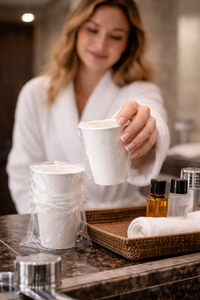 Vasos de Papel Ecológicos con Recubrimiento de PE, Envueltos Individualmente, Desechables, para Bebidas Calientes y Frías - Product Image 2