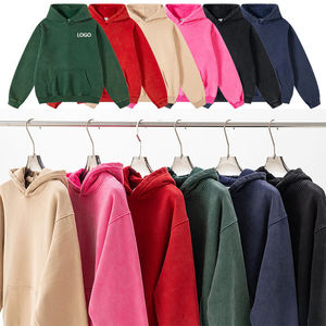 เสื้อฮู้ดซิปโอเวอร์ไซส์คุณภาพสูง แขนยาว สไตล์สปอร์ต แฟชั่นฤดูใบไม้ร่วงและฤดูหนาว ปักลาย ล้างหิน - Product Image 4