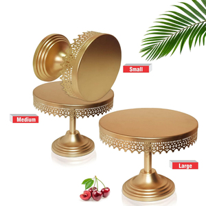Latest Designed Round Ins Style <b>Wedding</b> <b>Cake</b> Stand Decorative Metal Tabletop <b>Cake</b> Display Stand Indian Manufacture - Product Image 6