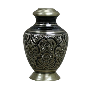 โกศใส่ศพดอกไม้สีน้ำเงินสำหรับตกแต่งโต๊ะอนุสรณ์โกศใส่ขี้เถ้าของผู้ใหญ่ - Product Image 2