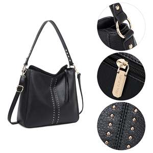 2024 bolsos de mano personalizados para mujer, bolsos elegantes de cuero PU de lujo, bolsos de moda de alta calidad para mujer, bolsos de fábrica - Product Image 5