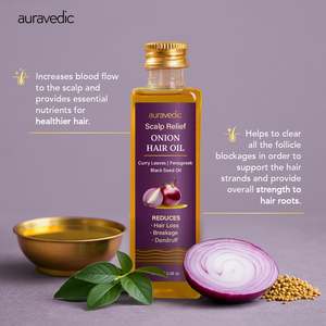 Paquete de 2 Aceites Capilares Orgánicos de Cebolla para Cabello Dañado, Nutritivo e Hidratante, a Base de Hierbas, Jengibre, Menta y Árbol de Té, Vegano 749/- - Product Image 6