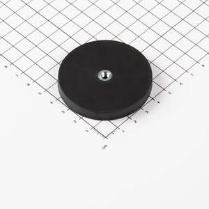 Sistema magnetico gommato Ø57x7,6mm con filettatura interna - Product Image 1