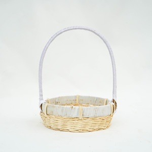 Cesta de flores de bambú tejida a mano respetuosa con el medio ambiente al por mayor, maceta barnizada para jardín y uso doméstico - Product Image 2