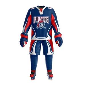 เสื้อเจอร์ซีย์ฮ็อกกี้น้ำแข็งสำหรับผู้ใหญ่และเด็กชุดเครื่องแบบขายส่งโลโก้ได้ตามต้องการ - Product Image 5