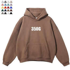 Sweat à capuche homme grande taille personnalisé, style vintage automne, effet vieilli et délavé à l'acide, coupe oversize, motif graphique, ourlet brut coupé - XL 100% Bambou - Product Image 3