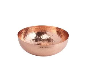 Nuevo cuenco de servicio de Metal con decoración de mesa de lujo con acabado Chapado en cobre, nuevo cuenco de Metal de diseño martillado único para el hogar - Product Image 2