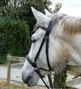 Bride anatomique noire de haute qualité pour chevaux New Goutte Muserolle et Snaffle Leather Wholesale - Product Image 5