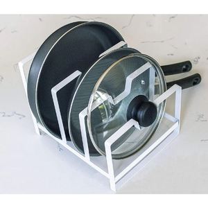 Porte-casseroles en métal fantaisie personnalisé pour casseroles, couvertures et poêles, crochet pour ustensiles, support de rangement mural suspendu, organisateur de cuisine - Product Image 2