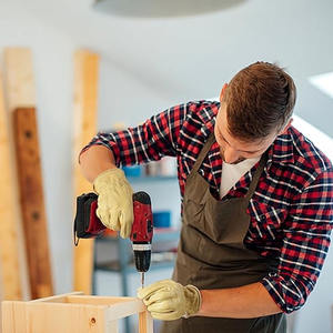 Gants de travail en cuir pour poignet réglable unisexe Gants de jardinage en cuir de vachette doux et confortables résistants à l'abrasion - Product Image 3