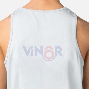 2025-26 Latest High Quality Cheap Inner Under Shirt Cotton <b>White</b> Gym Summer Solid Sweat <b>Vest</b> Breathable <b>Men</b> tank Top With OEM - Product Image 5