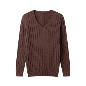 Pull en maille personnalisé avec logo couleur, col en V, sans manches, logo sur le devant, respirant, polyester - Product Image 4