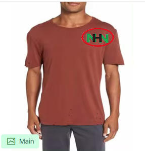 T-shirt uni oversize en coton 100% 240GSM de gros, à épaules tombantes, pour streetwear - Product Image 2