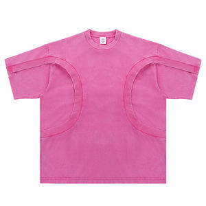 Camiseta de moda de manga corta recortada Boxy Fit para hombre, diseño personalizado de algodón Terry de peso pesado - Product Image 3